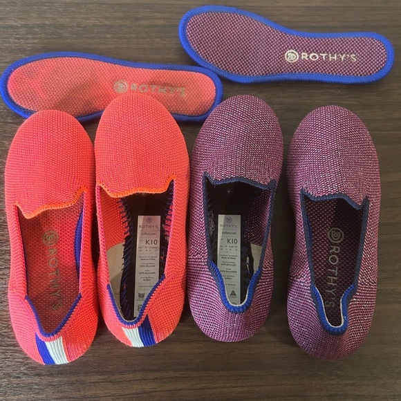 Rothy’s Kids Loafer Bundle.  2 pairs, size 10. - Picture 6 of 7